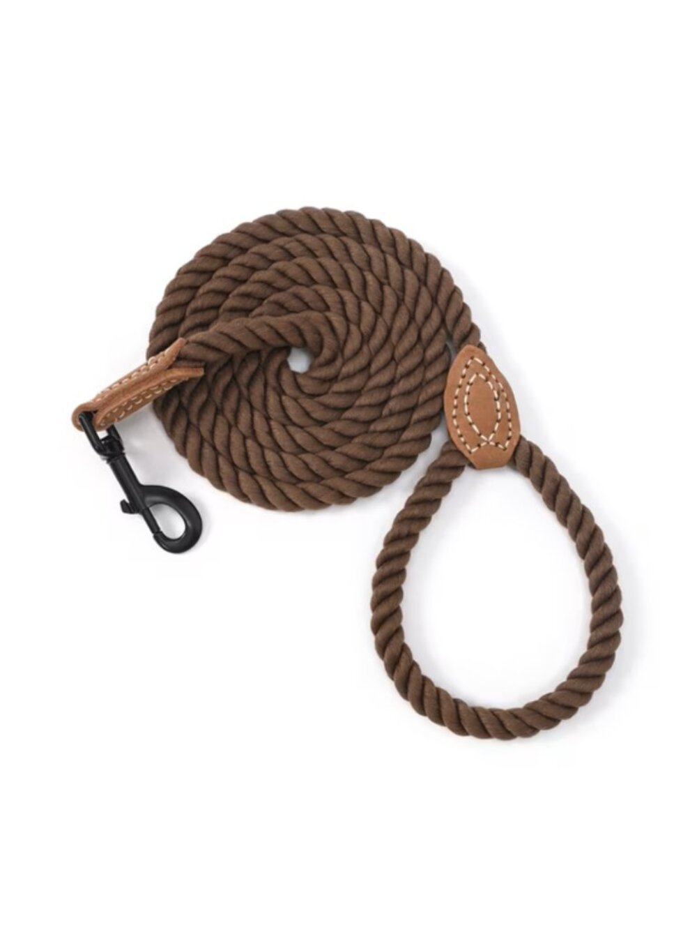 Mile High Life 5FT Braided Rope Dog Leash - Brown NIB